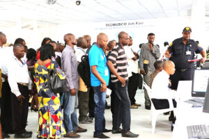 RDC-Kinshasa. 05-03-14. First Job Fair of MONUSCO organised by MONUSCO Administration. Photo Myriam Asmani / MONUSCO